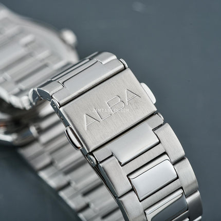 Alba Prestige AS9U61X1 Men Silver Dial Stainless Steel Strap