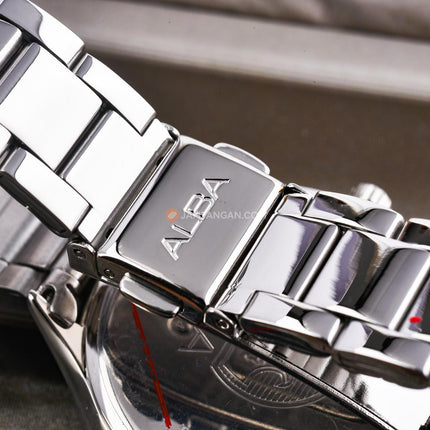 Alba Fashion AG8Q55X1 Ladies Black Dial Stainless Steel Strap