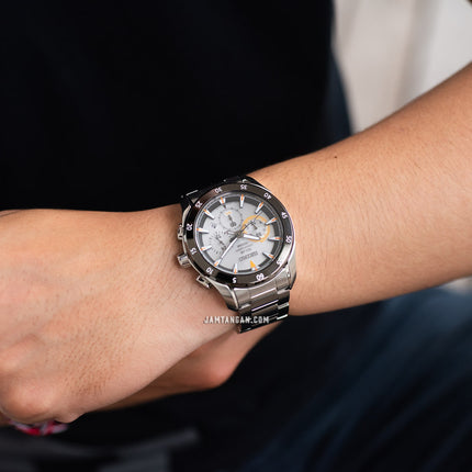 Seiko Solar SSC179P1 Chronograph Silver Dial Stainless Steel Strap