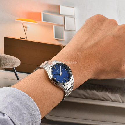 Alba Fashion AH7EK5X1 Ladies Blue MOP Dial Stainless Steel Strap