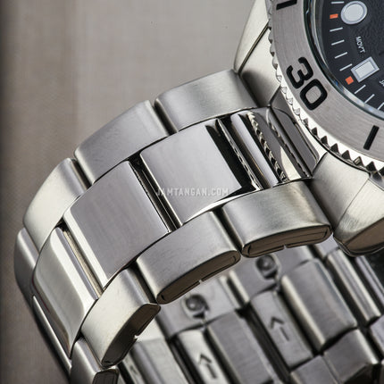 Alba Active AS9T15X1 Men Black Patterned Dial Stainless Steel Strap