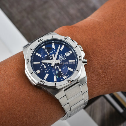 Casio Edifice EFV-640D-2AVUDF Chronograph Men Blue Dial Stainless Steel Band