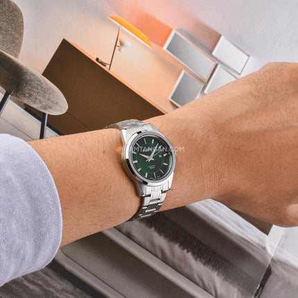 Alba AH7EP7X1 Ladies Green Dial Stainless Steel Strap