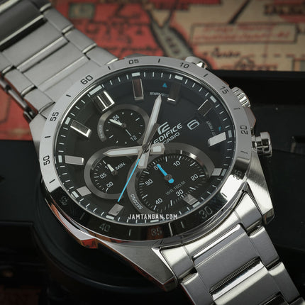 Casio Edifice EFR-571D-1AVUDF Chronograph Black Dial Stainless Steel Strap