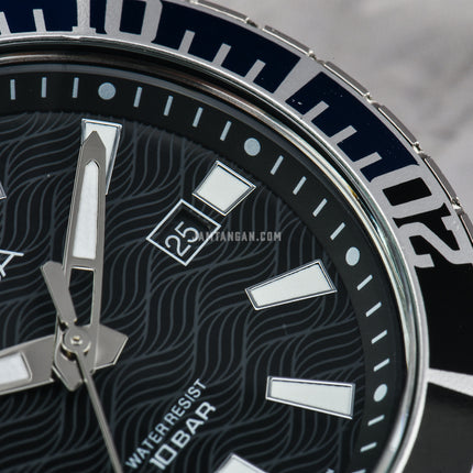 Alba Active AG8K33X1 Men Black Dial Stainless Steel Strap