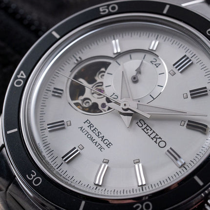 Seiko Presage SSA423J1 Automatic Open Heart White Dial Stainless Steel Strap