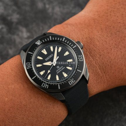Seiko Prospex SRPL15K1 Diver Samurai Shog-Urai Black Dial Black Silicone Strap