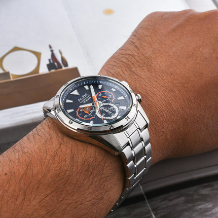Alba Active AT3K61X1 Men Chronograph Blue Dial Stainless Steel Strap