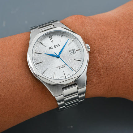 Alba Prestige AS9U61X1 Men Silver Dial Stainless Steel Strap