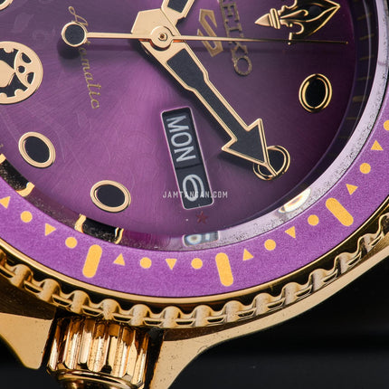 Seiko 5 Sports X Jojo Bizarre Adventure SBSA036 Giorno Giovanna Leather Strap Limited Edition (JDM)