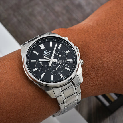 Casio Edifice EFV-650D-1AVUDF Chronograph Black Dial Stainless Steel Band