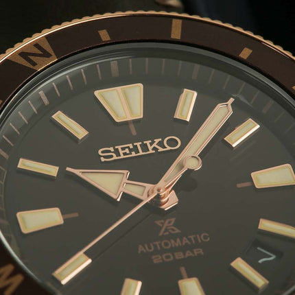 Seiko Prospex SRPG18K1 Tortoise Land Automatic Brown Dial Brown Leather Strap