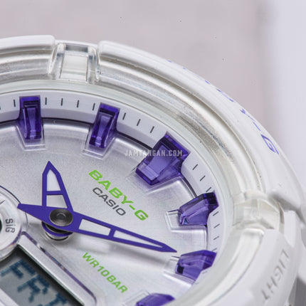 Casio Baby-G BGA-280DN-7ADR Dance Floor Digital Analog Dial White Resin Band