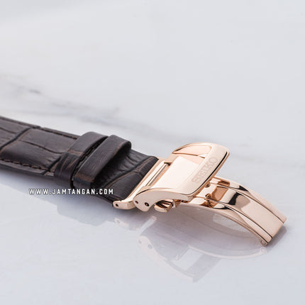 Seiko Presage SRPD42J1 Zen Garden Automatic White Dial Brown Leather Strap