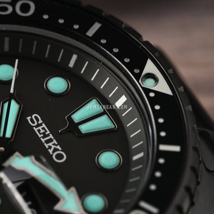 Seiko Prospex SRPK43K1 King Turtle Black Series Night Vision Diver Black Stainless Steel Strap