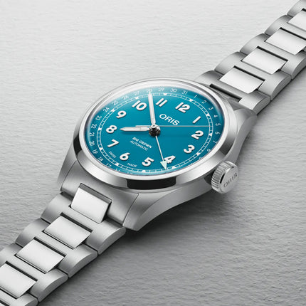Oris Big Crown 01-754-7798-4065-07-8-20-06 Pointer Date Blue Dial Stainless Steel Strap