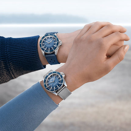 MIDO Ocean Star M026.807.11.041.01 Tribute Blue Dial Mesh Strap Special Edition + Extra Strap