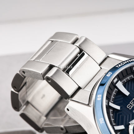 Seiko Chronograph SSB445P1 Essentials Blue Dial Stainless Steel Strap