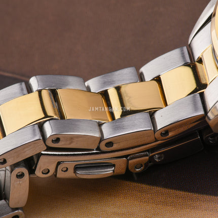 Seiko Ladies SUR454P1 Discover More Silver Dial Dual Tone Stainless Steel Strap
