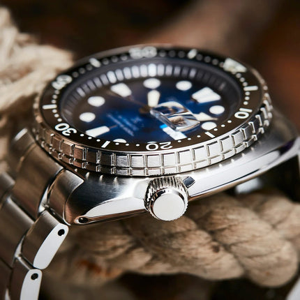 Seiko Prospex SRPE39K1 King Turtle Manta Ray Save The Ocean Stainless Steel Strap Special Edition