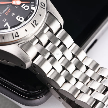 Seiko 5 Sports SSK023K1 GMT Field Sports Style Black Dial Stainless Steel Strap