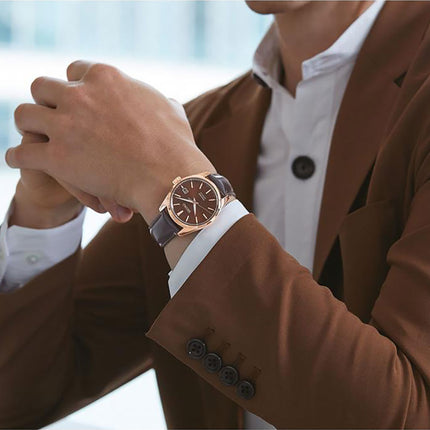 Seiko Presage SPB170J1 Sharp Edged Susutake Brown-Toned Smoked Brown Leather Strap