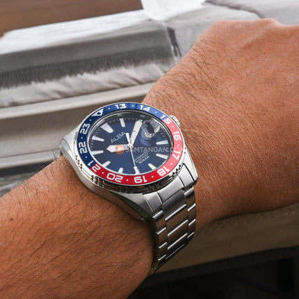 Alba Mechanical AU4067X1 Automatic Men Blue Dial Stainless Steel Strap