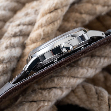 Seiko Prospex SJE085J1 The 1959 Alpinist Re-Creation Black Dial Brown Leather Strap Limited Edition