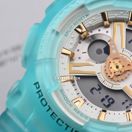 Casio Baby-G BA-110SC-2ADR Spring And Summer Digital Analog Dial Tosca Transparent Resin Band