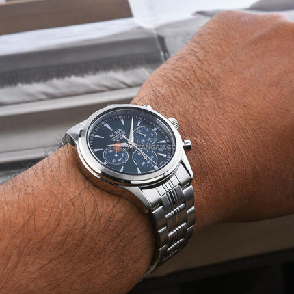 Alba AT3K51X1 Men Chronograph Blue Dial Stainless Steel Strap