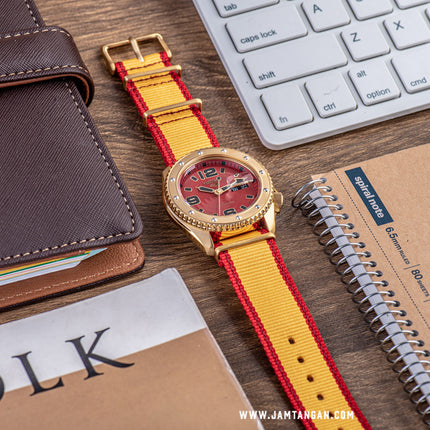 Seiko 5 Sports SRPF24K1 Street Fighter Zangief Iron Cyclone Dual Tone Nylon Strap Limited Edition