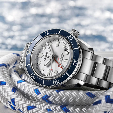 Seiko Prospex SPB519J1 1968 Heritage Diver’s GMT 60th Anniversary Silvery White Dial St Steel Strap
