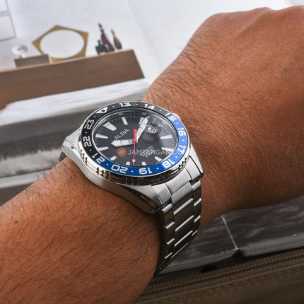 Alba Mechanical AU4071X1 Automatic Men Black Dial Stainless Steel Strap