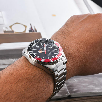 Alba Mechanical AU4073X1 Automatic Men Black Dial Stainless Steel Strap