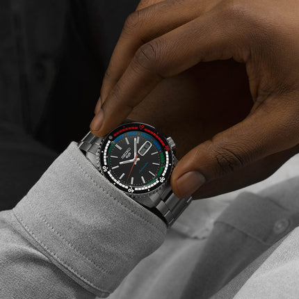 Seiko 5 Sports SRPK13K1 SKX Sports Style Regatta Black Dial Stainless Steel Strap Special Edition