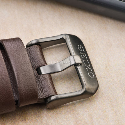 Seiko Prospex SSC739P1 Sea Chronograph Solar 200M Water Resistance Green Dial Brown Leather Strap