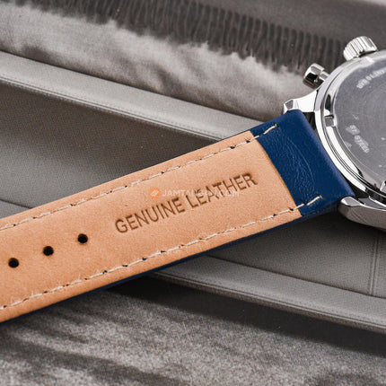 Alba AT3K57X1 Men Chronograph Blue Dial Blue Leather Strap