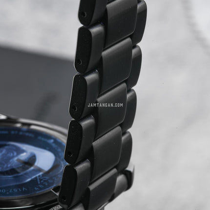 Seiko Prospex SNE599P1 Sea Solar Diver Black Dial Black Stainless Steel Strap