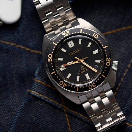 Seiko Prospex SPB315J1 Heritage Re-Interpretation Slim Willard Black Dial Stainless Steel Strap