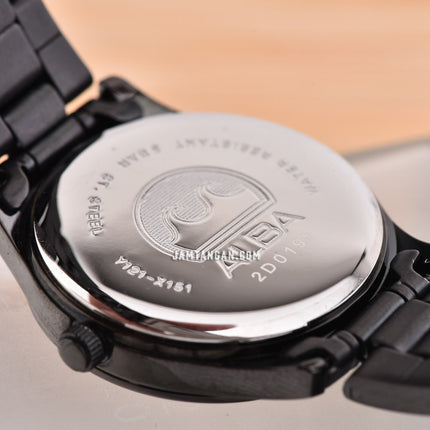 Alba Prestige ARX023X1 Ladies Black Dial Black Stainless Steel Strap