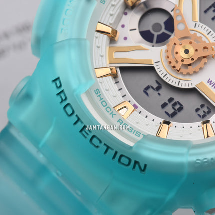 Casio Baby-G BA-110SC-2ADR Spring And Summer Digital Analog Dial Tosca Transparent Resin Band