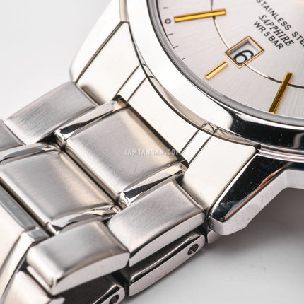 Alba AS9A49X1 White Dial Stainless Steel Strap