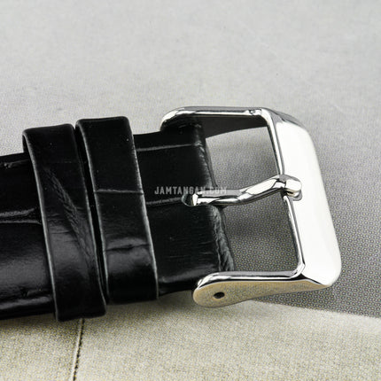 Alba Active AT3H33X1 Chronograph Men Black Dial Black Leather Strap