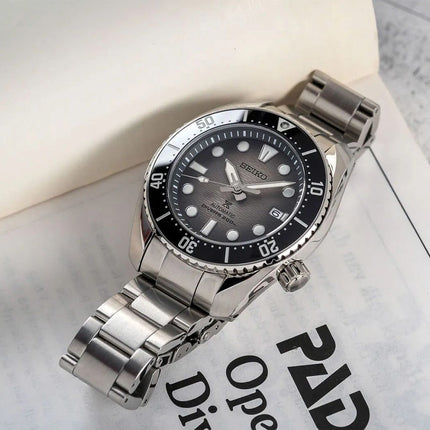 Seiko Prospex SPB323J1 King Sumo Automatic Divers 200M Grey Dial Stainless Steel Strap