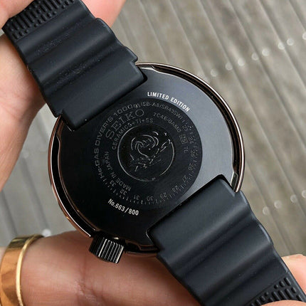 Seiko Prospex S23627J1 Tuna Sea Baselworld 2018 Black Dial Black Rubber Strap Limited Edition