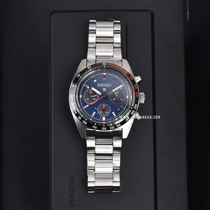Seiko Prospex SSC815P1 Speedtimer Solar Chronograph Blue Dial Stainless Steel Strap