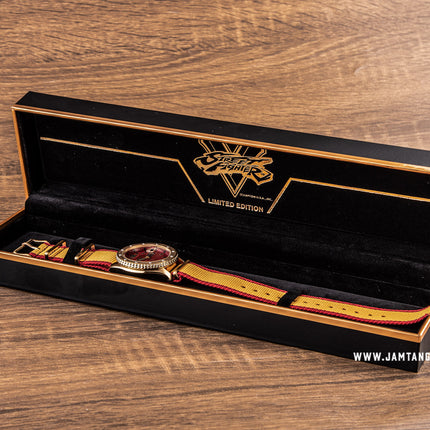 Seiko 5 Sports SRPF24K1 Street Fighter Zangief Iron Cyclone Dual Tone Nylon Strap Limited Edition