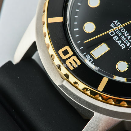 Alba Mechanical AL4250X1 Automatic Man Black Dial Black Rubber Strap
