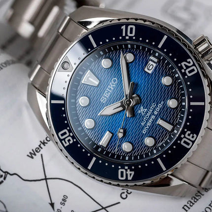Seiko Prospex SPB321J1 King Sumo Automatic Divers 200M Blue Dial Stainless Steel Strap