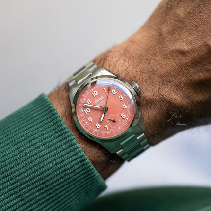 Oris Big Crown 01-403-7799-4068-07-8-20-06 Pointer Date Calibre 403 Red Dial Stainless Steel Strap